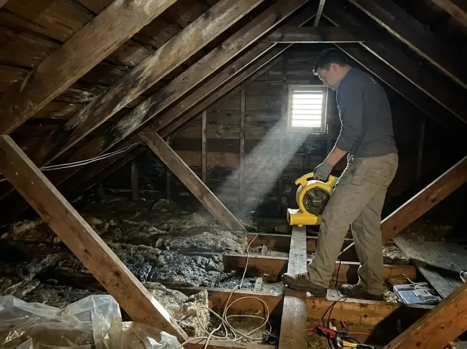 attic-water-damage-drying-proc-007 — frequently asked questions, Emergency Water Extraction & 24/7 Flood Response in Rockdal…